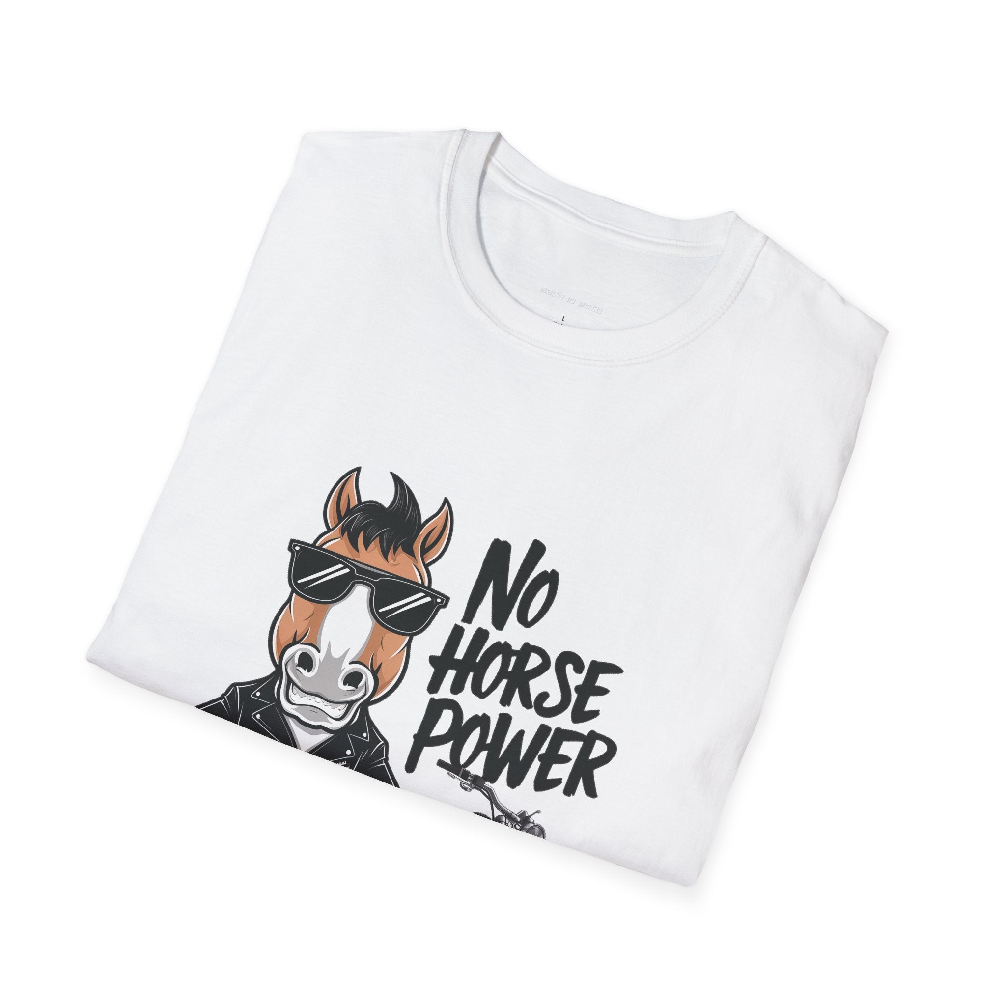 No Horse Power Motorcycle Humor T-Shirt