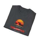Unlimited Adventures Cruiser Motorcycle Sunset T-Shirt