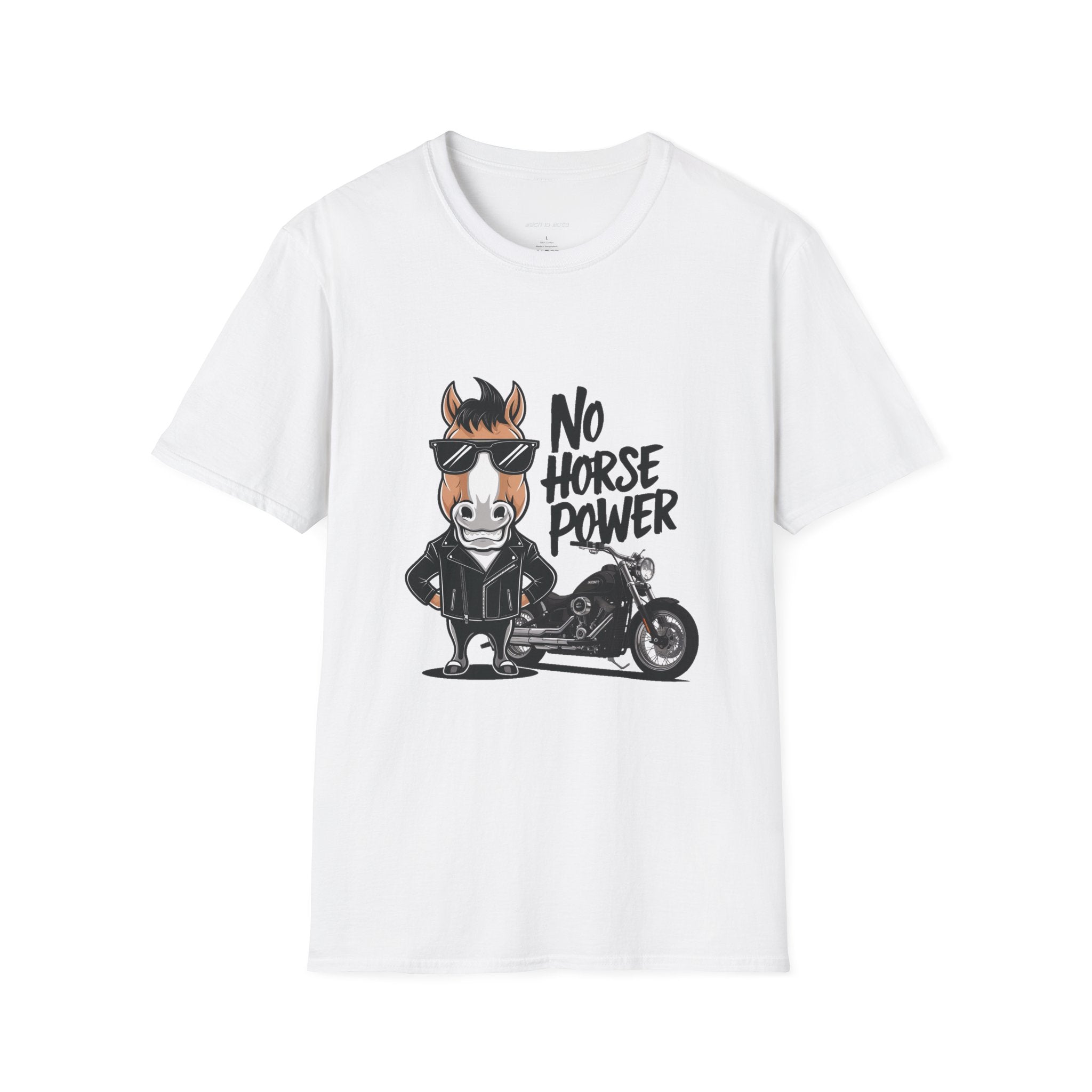 No Horse Power Motorcycle Humor T-Shirt