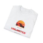 Unlimited Adventures Cruiser Motorcycle Sunset T-Shirt