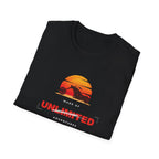 Unlimited Adventures Cruiser Motorcycle Sunset T-Shirt