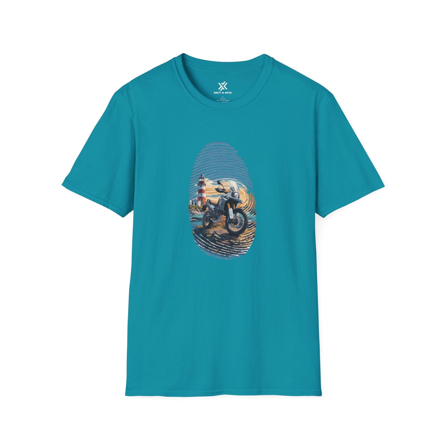 T-Shirt Tropical Blue / S Adventure Print T-Shirt