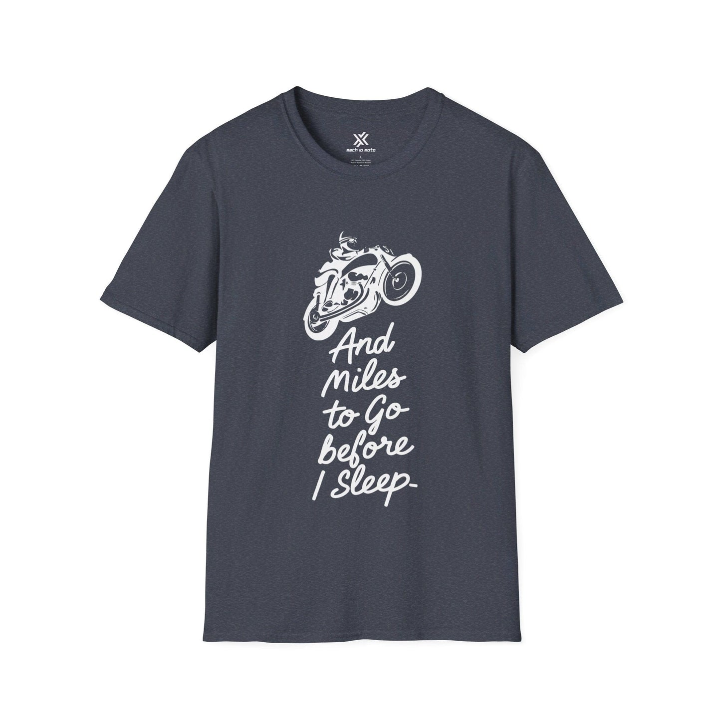 T-Shirt Heather Navy / S And Miles To Go Before I Sleep T-Shirt