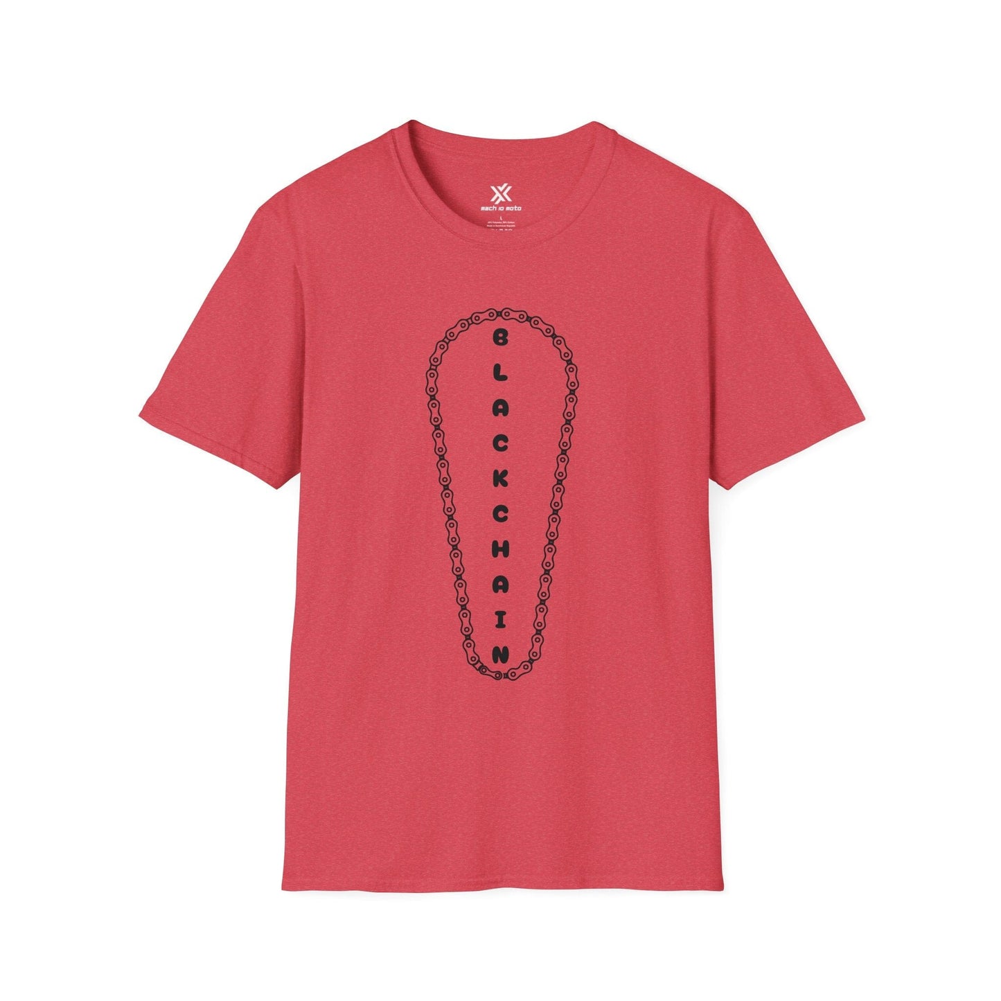 T-Shirt Heather Red / S Black Chain T-Shirt