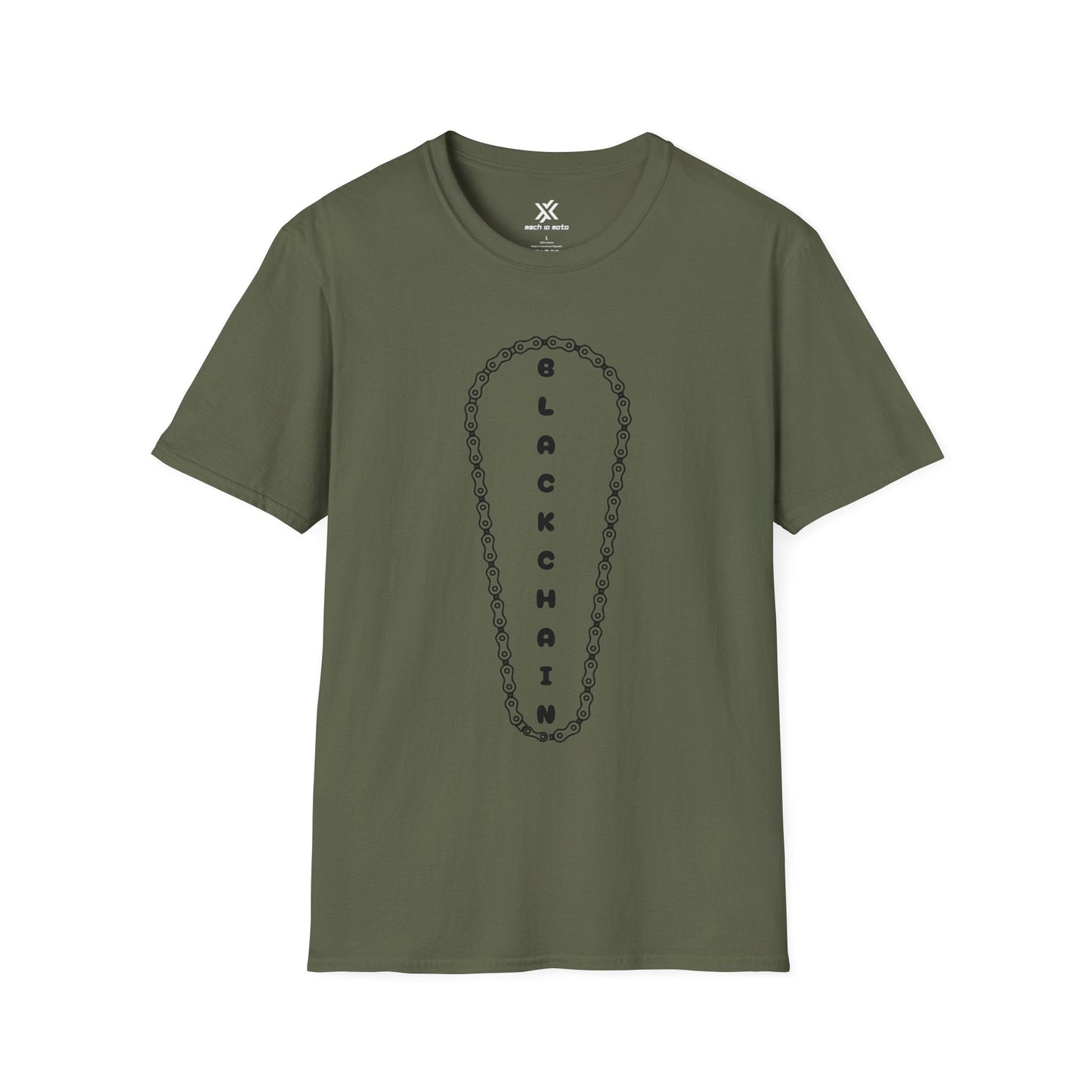 T-Shirt Military Green / S Black Chain T-Shirt