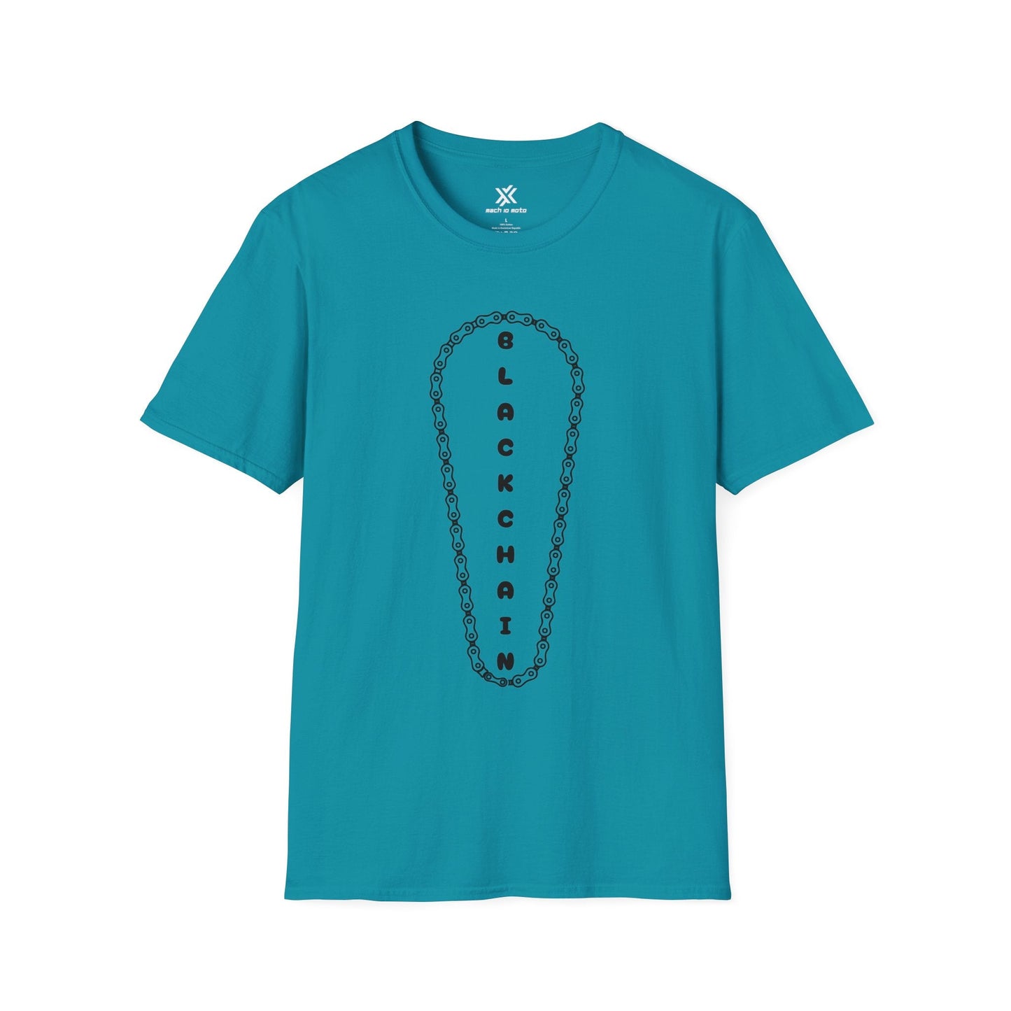 T-Shirt Tropical Blue / S Black Chain T-Shirt