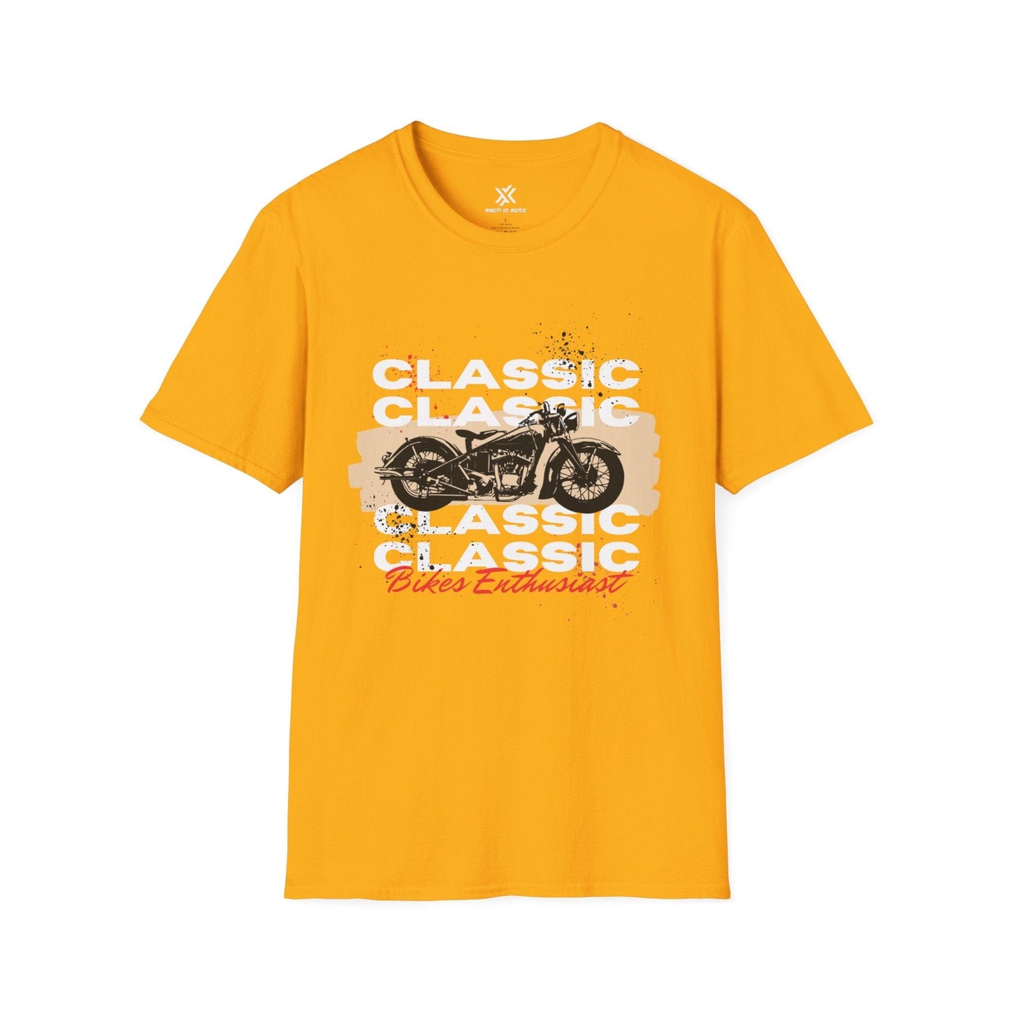 T-Shirt Gold / S Classic Bikes Enthusiast T-Shirt