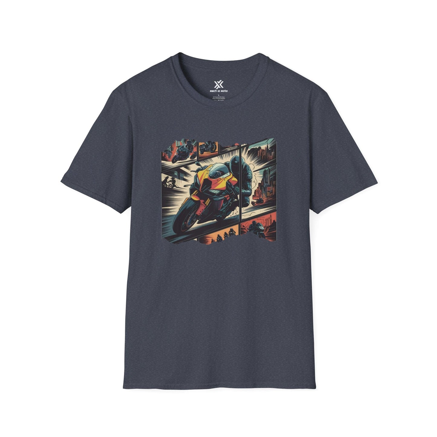 T-Shirt Heather Navy / S Comic Bike T-Shirt