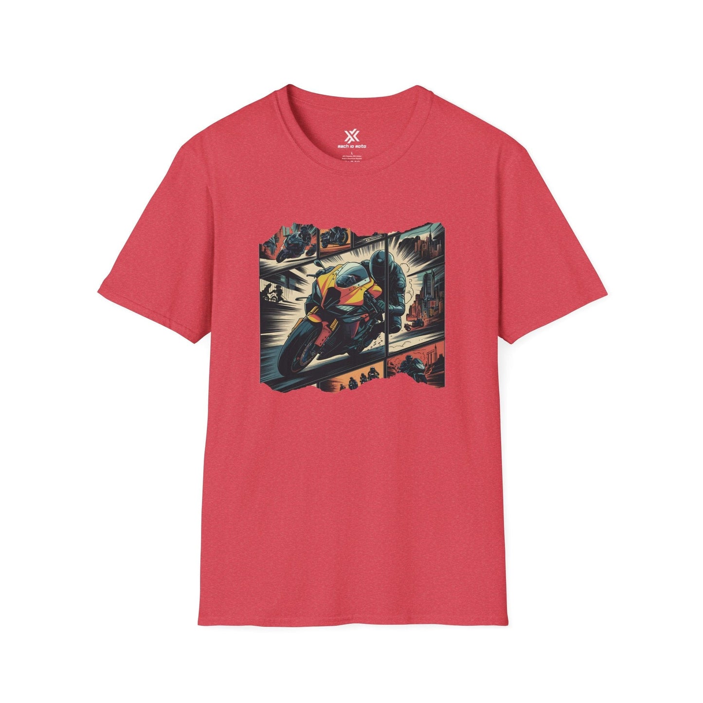 T-Shirt Heather Red / S Comic Bike T-Shirt