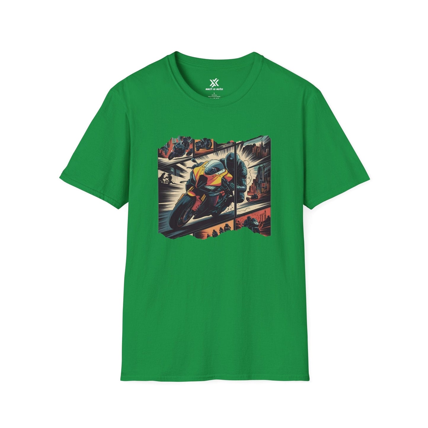 T-Shirt Irish Green / S Comic Bike T-Shirt