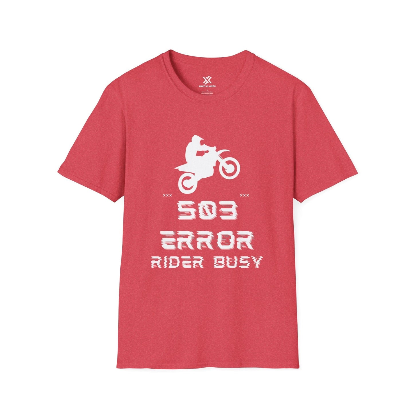 T-Shirt Heather Red / S Dirtbike Error 503 T-Shirt