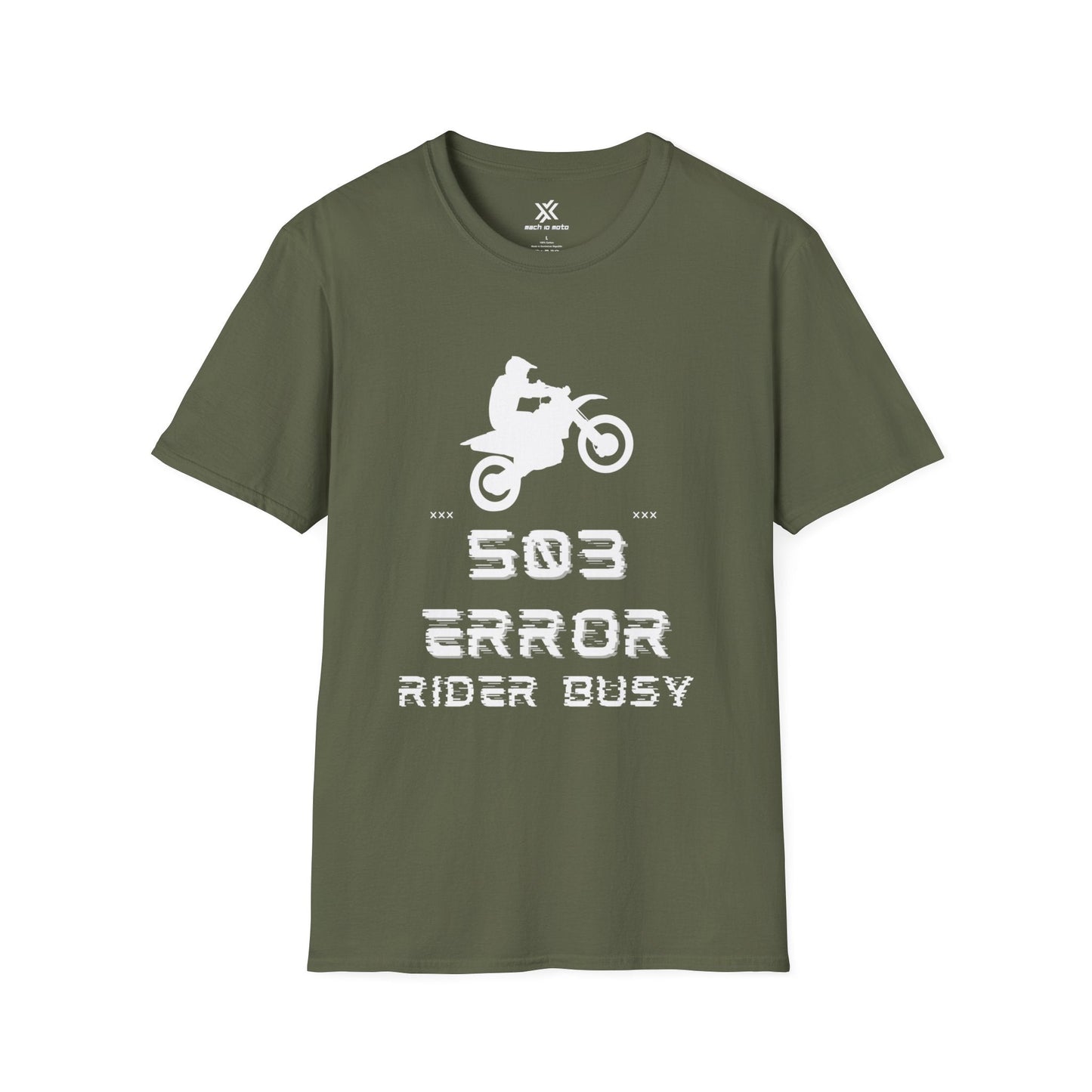 T-Shirt Military Green / S Dirtbike Error 503 T-Shirt