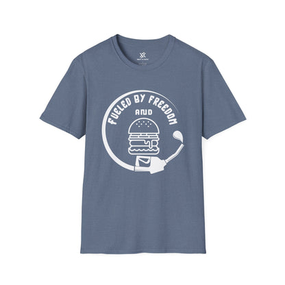 T-Shirt Heather Indigo / S Fueled by freedom and T-Shirt