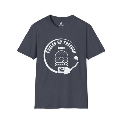 T-Shirt Heather Navy / S Fueled by freedom and T-Shirt