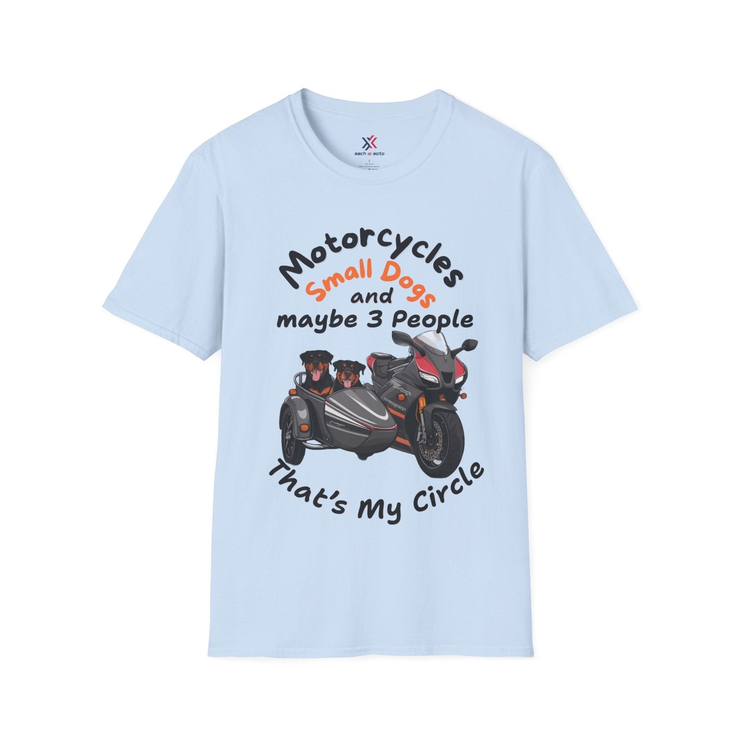 T-Shirt Light Blue / S I Like MC Dogs 3 people T-Shirt