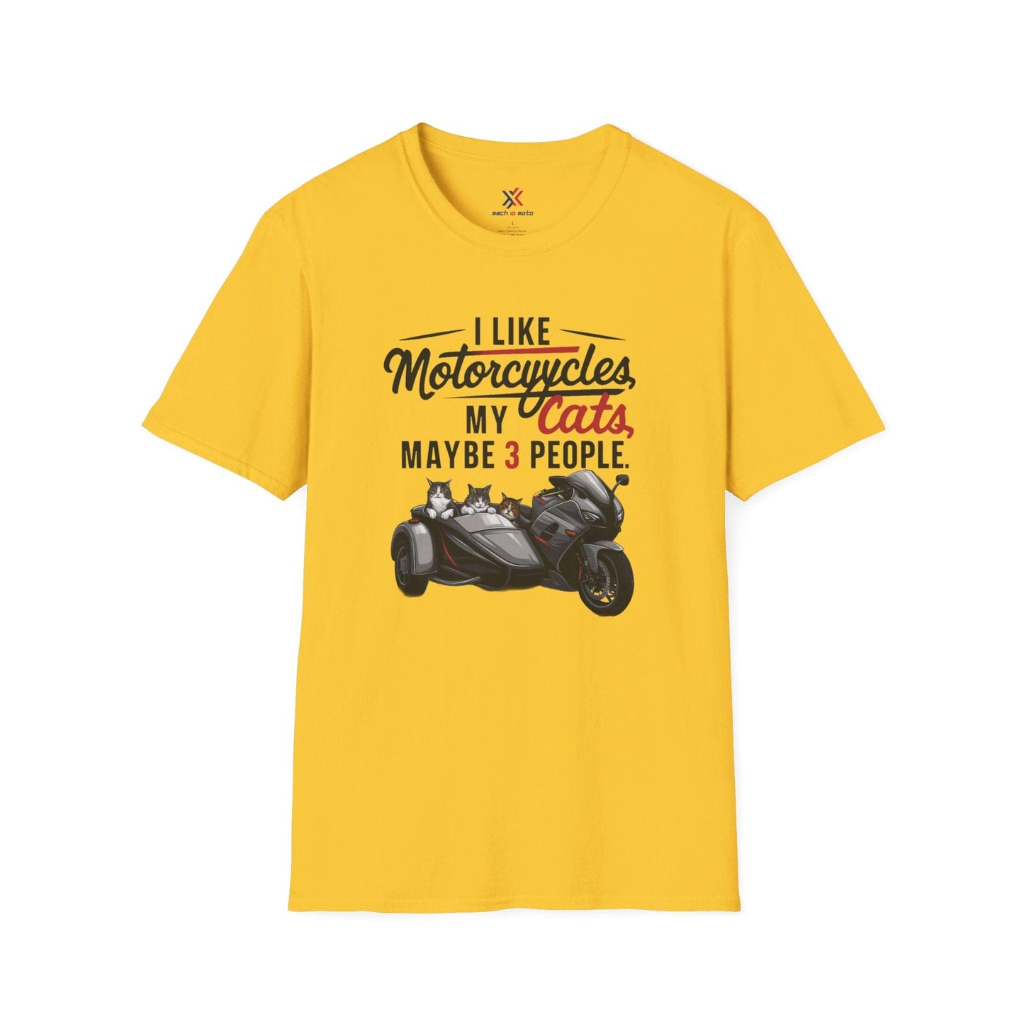 T-Shirt Daisy / S I Like Motorcycles My Cats 3 people T-Shirt