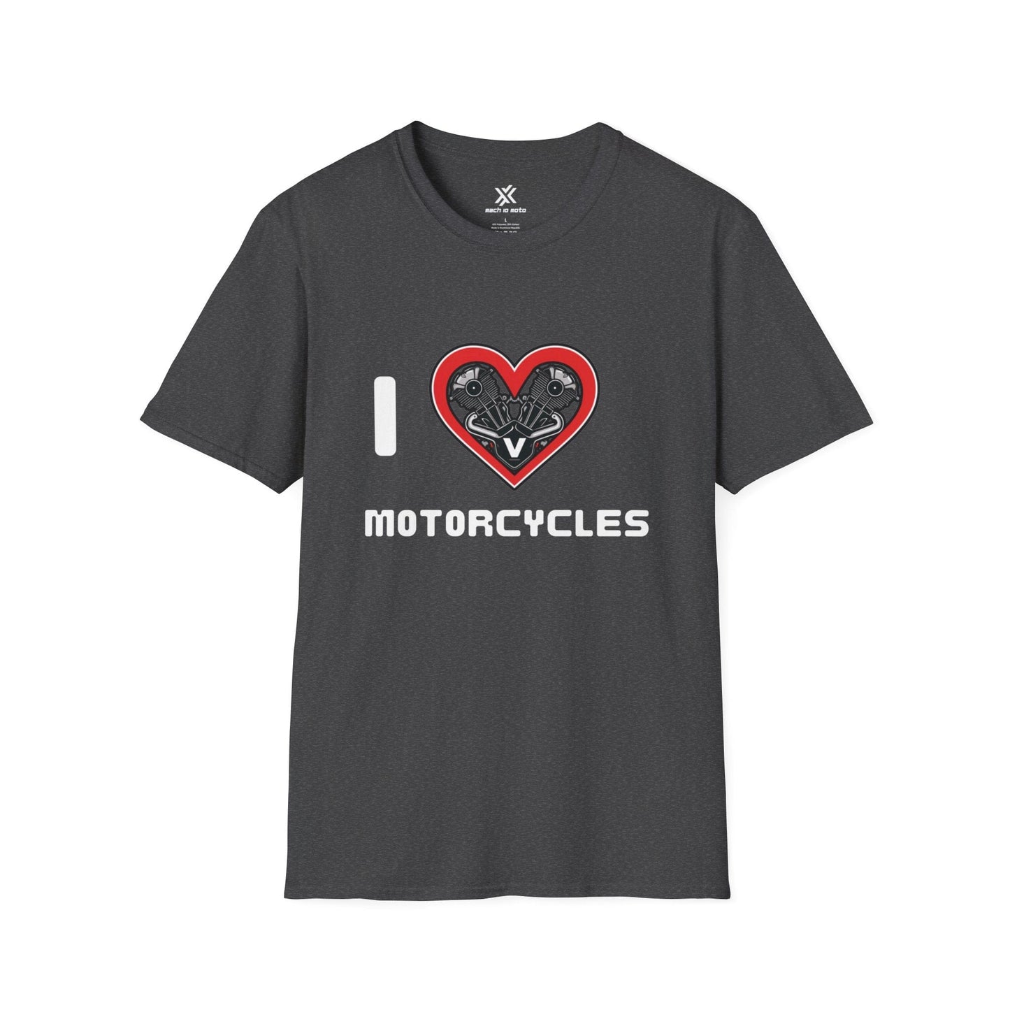 T-Shirt Dark Heather / S I Love Motorcycles T-Shirt