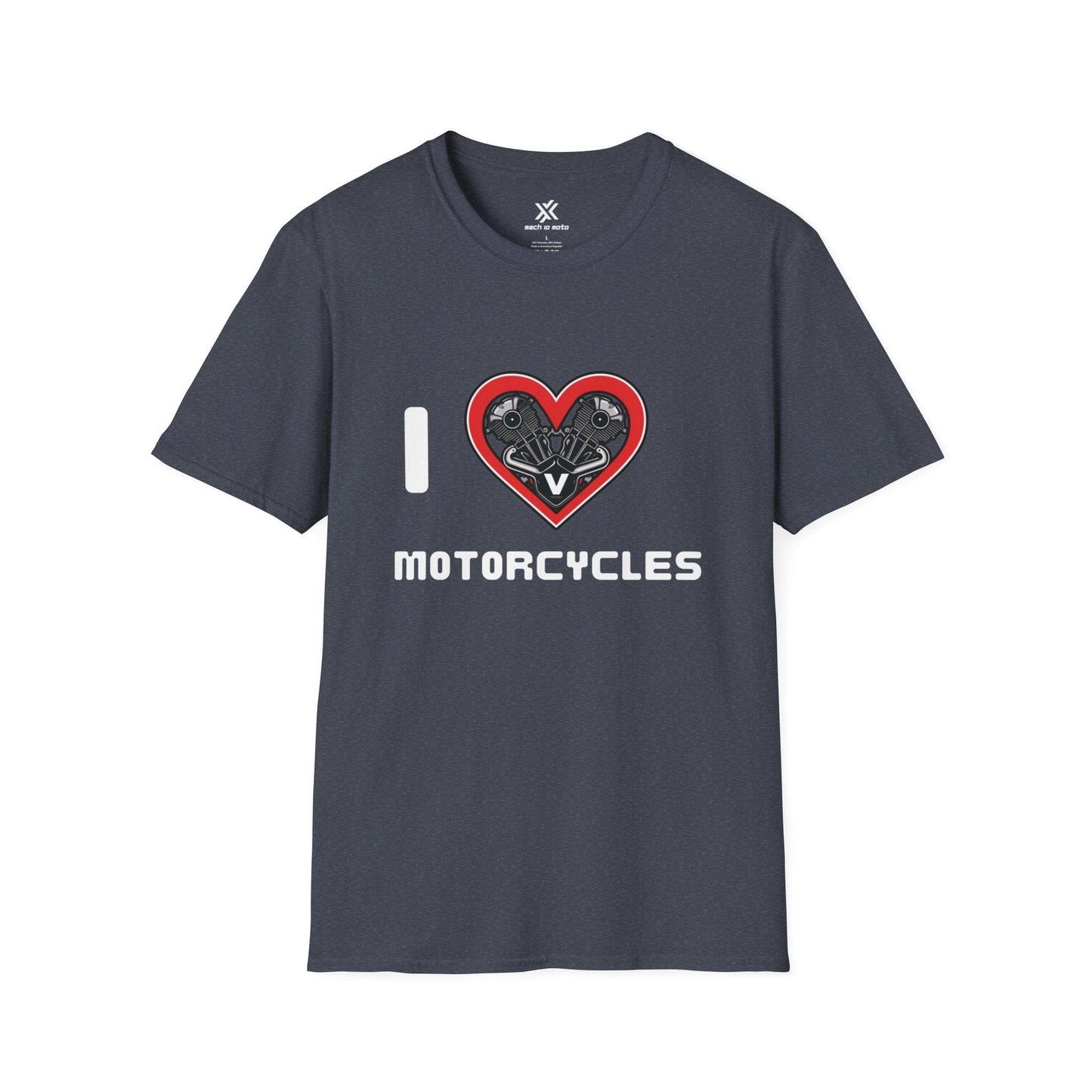 T-Shirt Heather Navy / S I Love Motorcycles T-Shirt