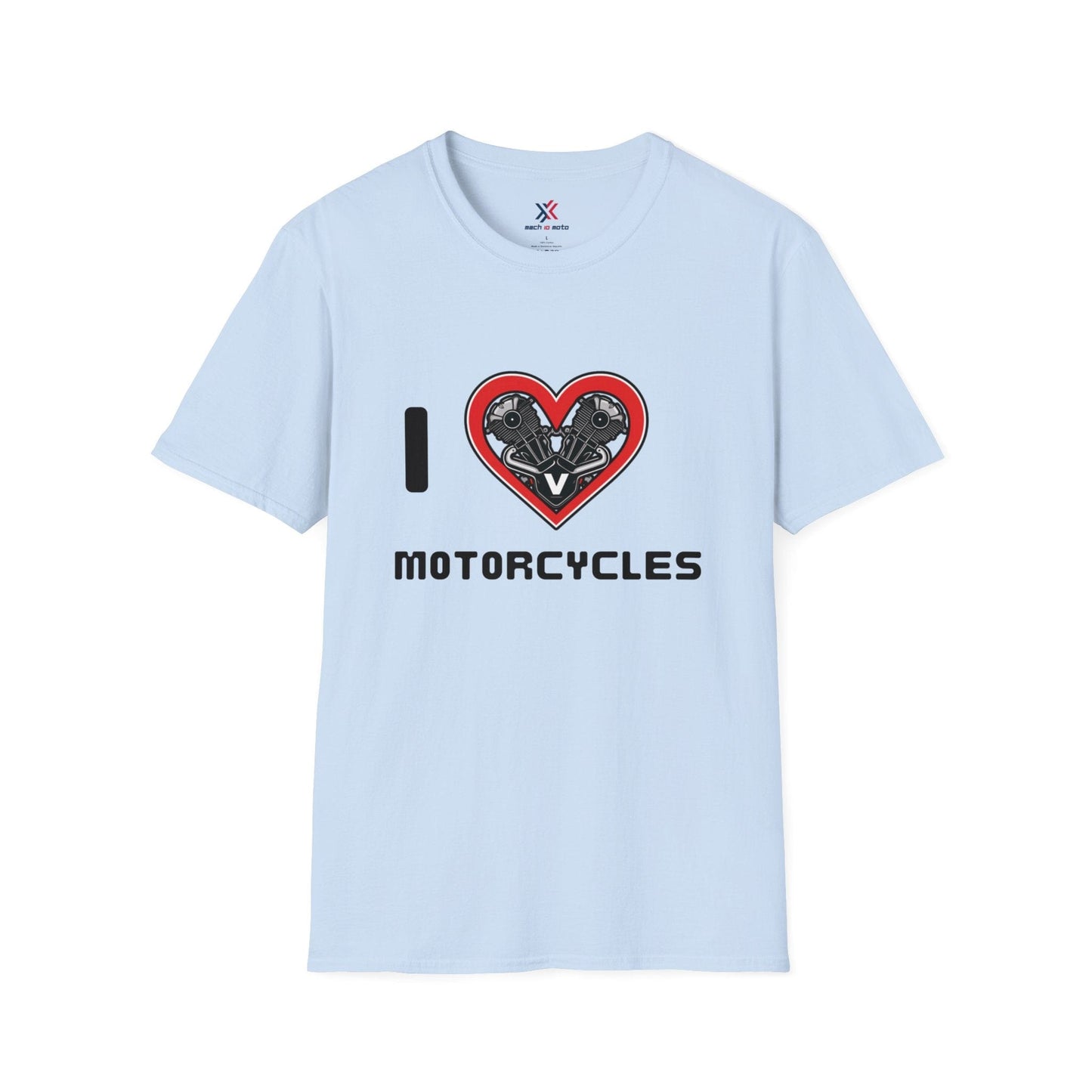 T-Shirt Light Blue / S I Love Motorcycles T-Shirt