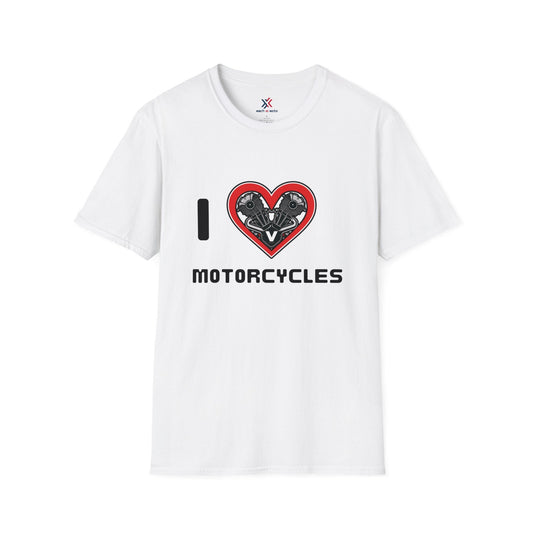 T-Shirt White / S I Love Motorcycles T-Shirt