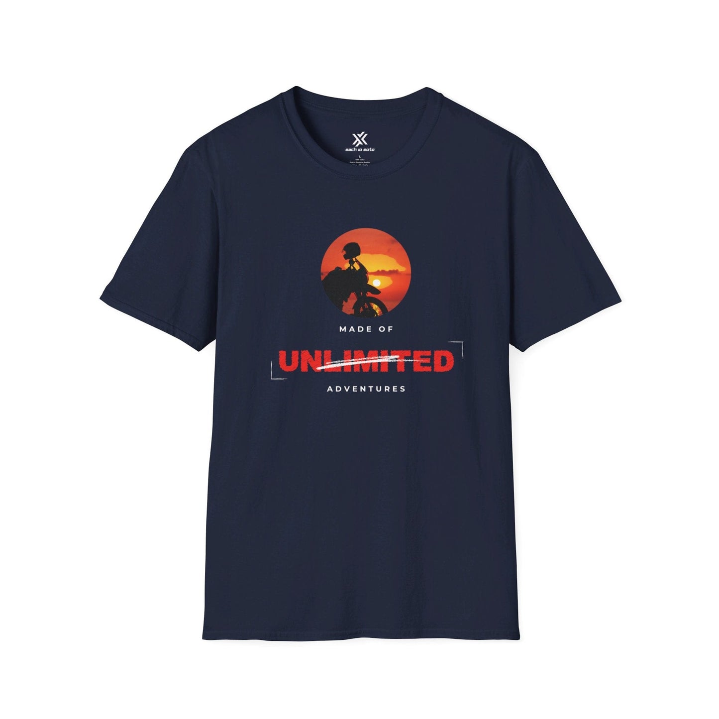 T-Shirt Navy / S Made of Unlimited Adventures Adventure Bike T-Shirt