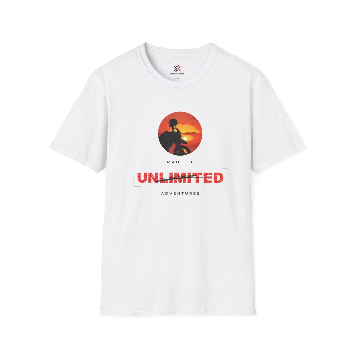 T-Shirt White / S Made of Unlimited Adventures Adventure Bike T-Shirt