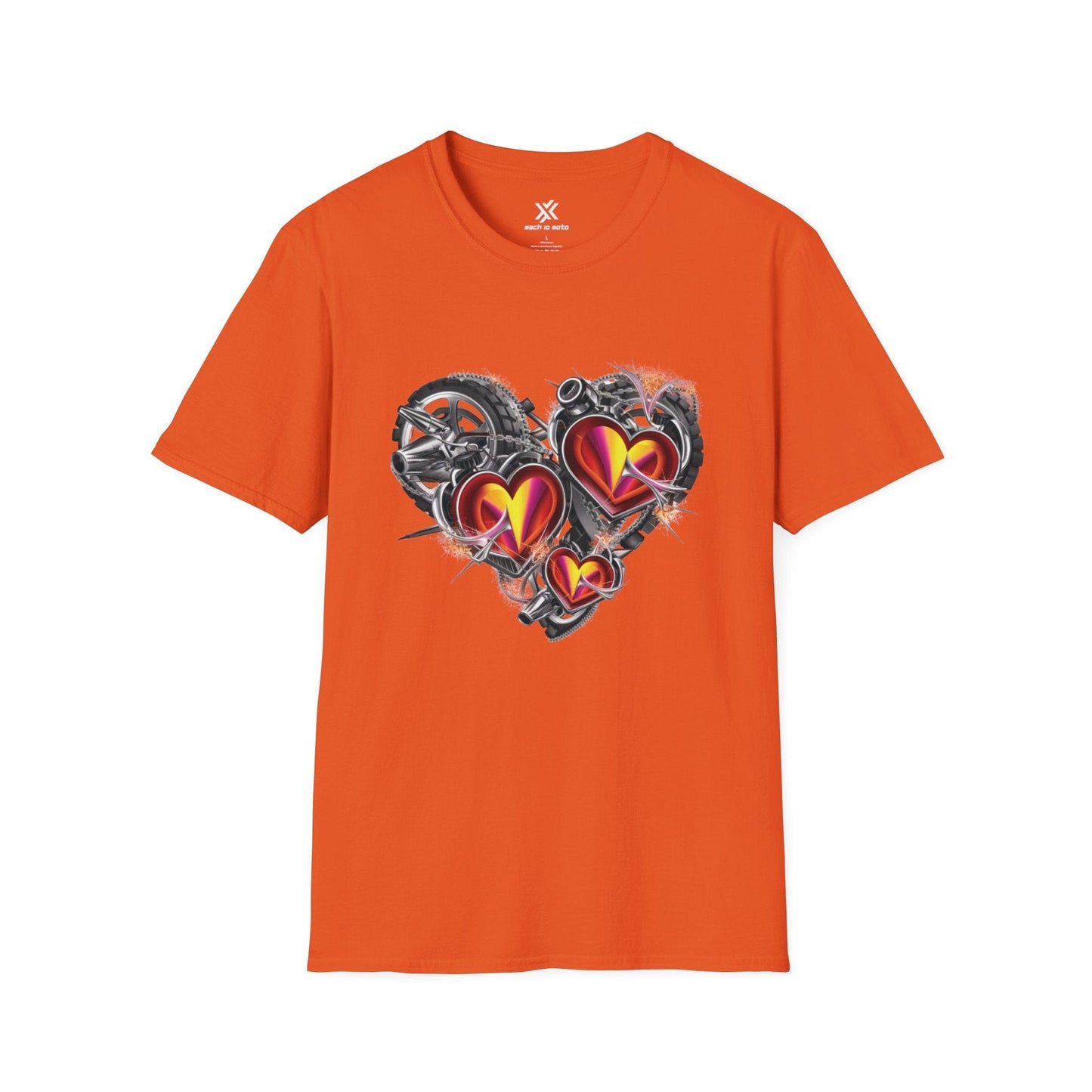 T-Shirt Orange / S Mech Heart Too T-Shirt