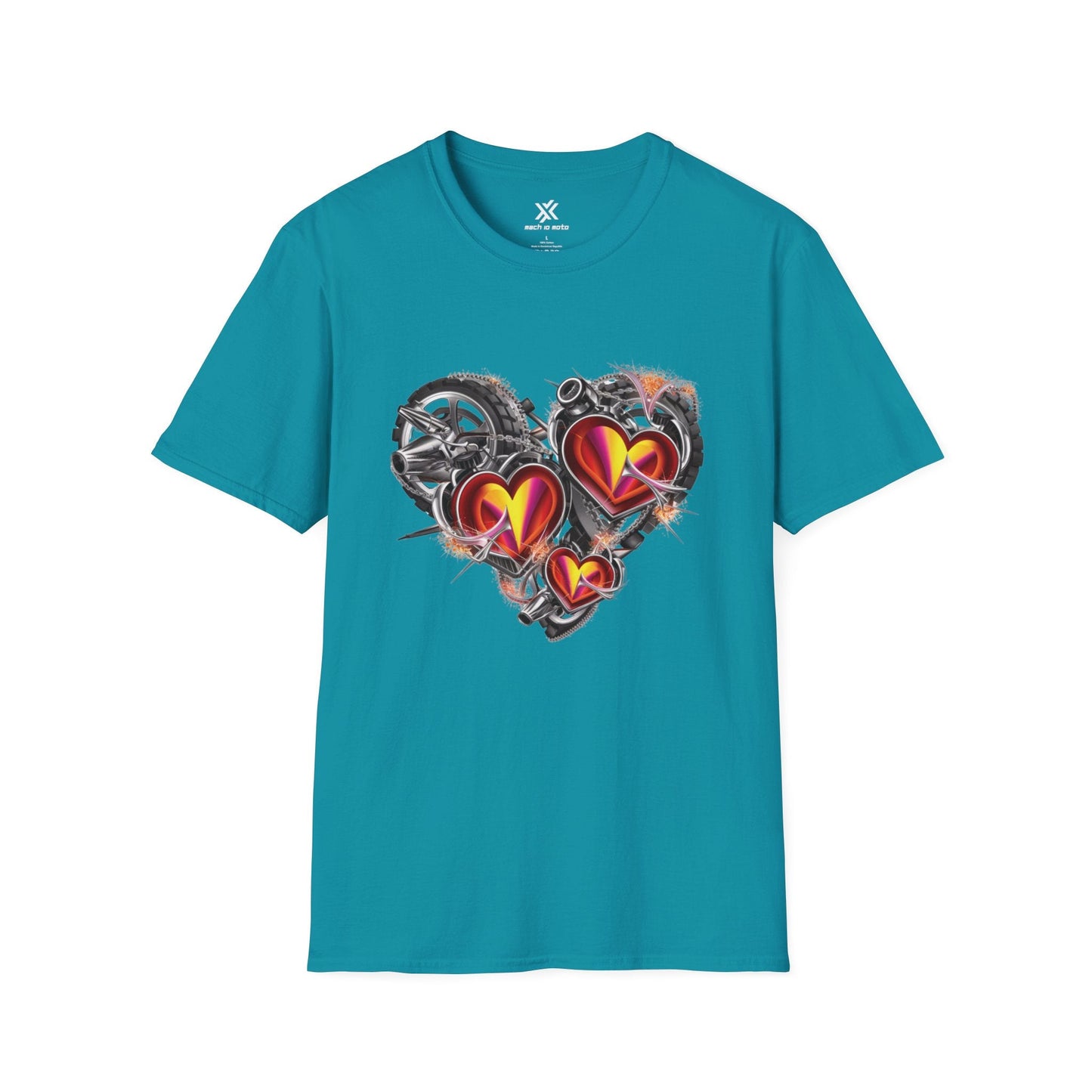 T-Shirt Tropical Blue / S Mech Heart Too T-Shirt