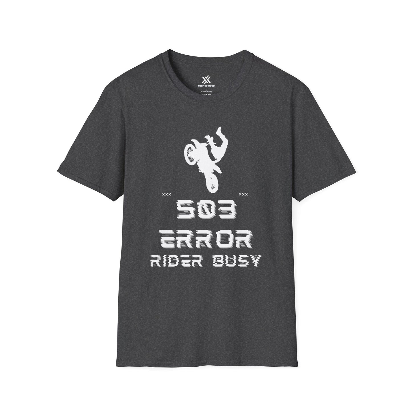 T-Shirt Dark Heather / S Moto Stun Error 503 T-Shirt