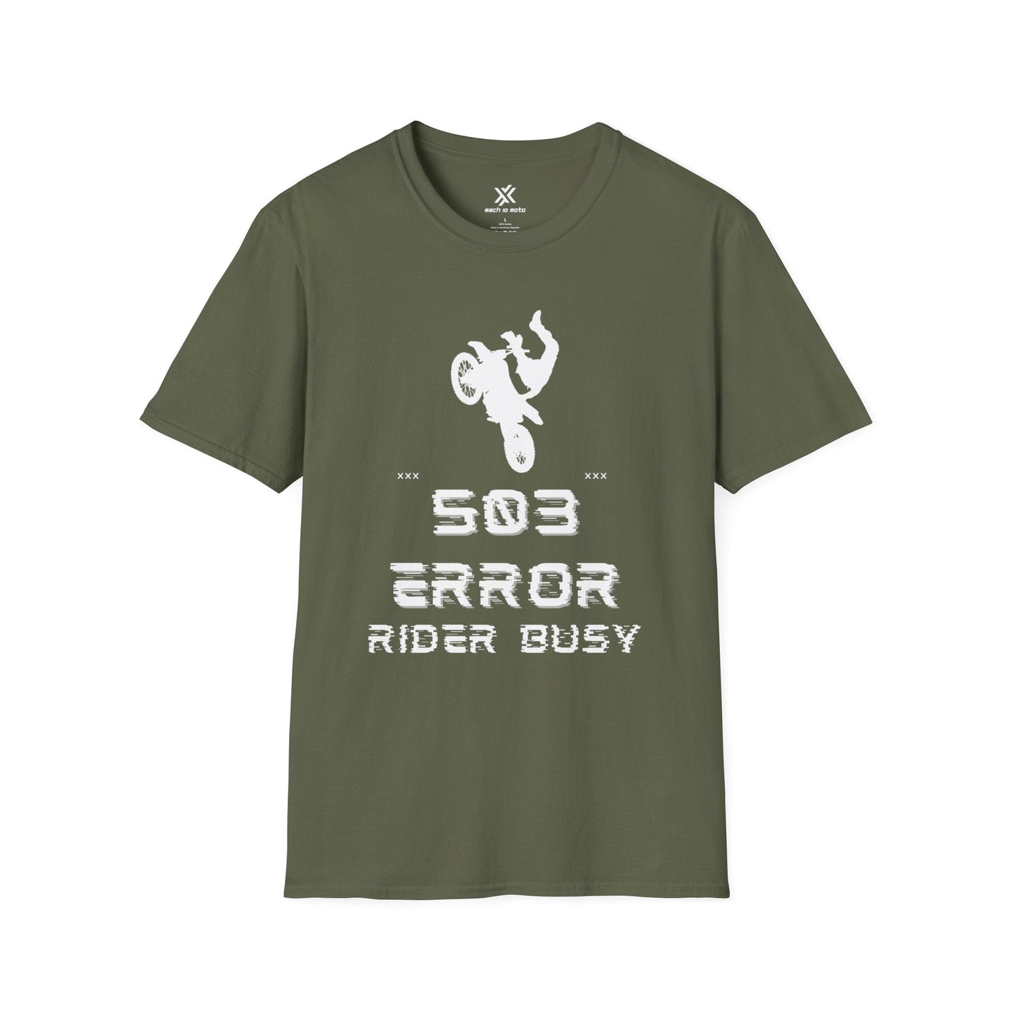 T-Shirt Military Green / S Moto Stun Error 503 T-Shirt