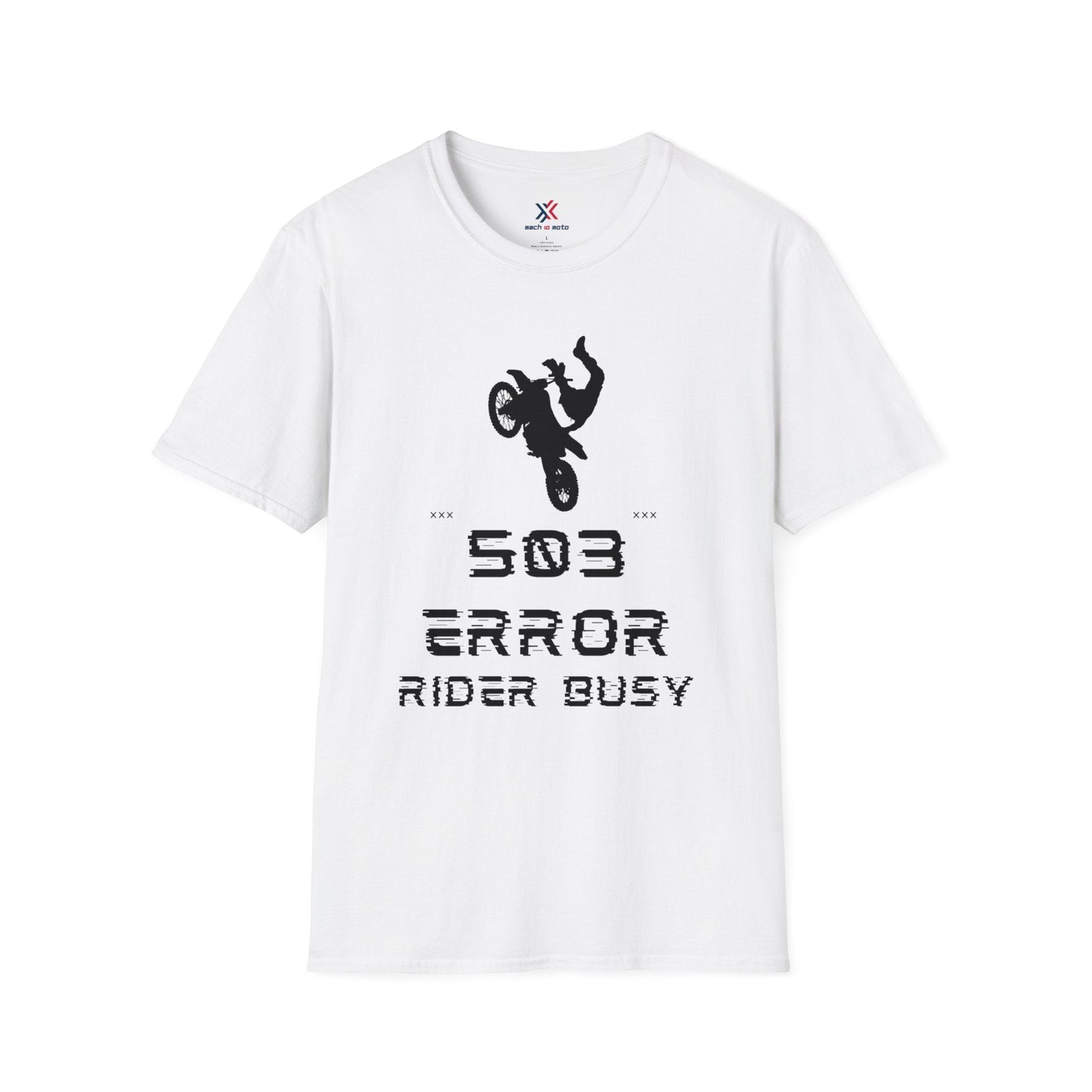 T-Shirt White / S Moto Stun Error 503 T-Shirt