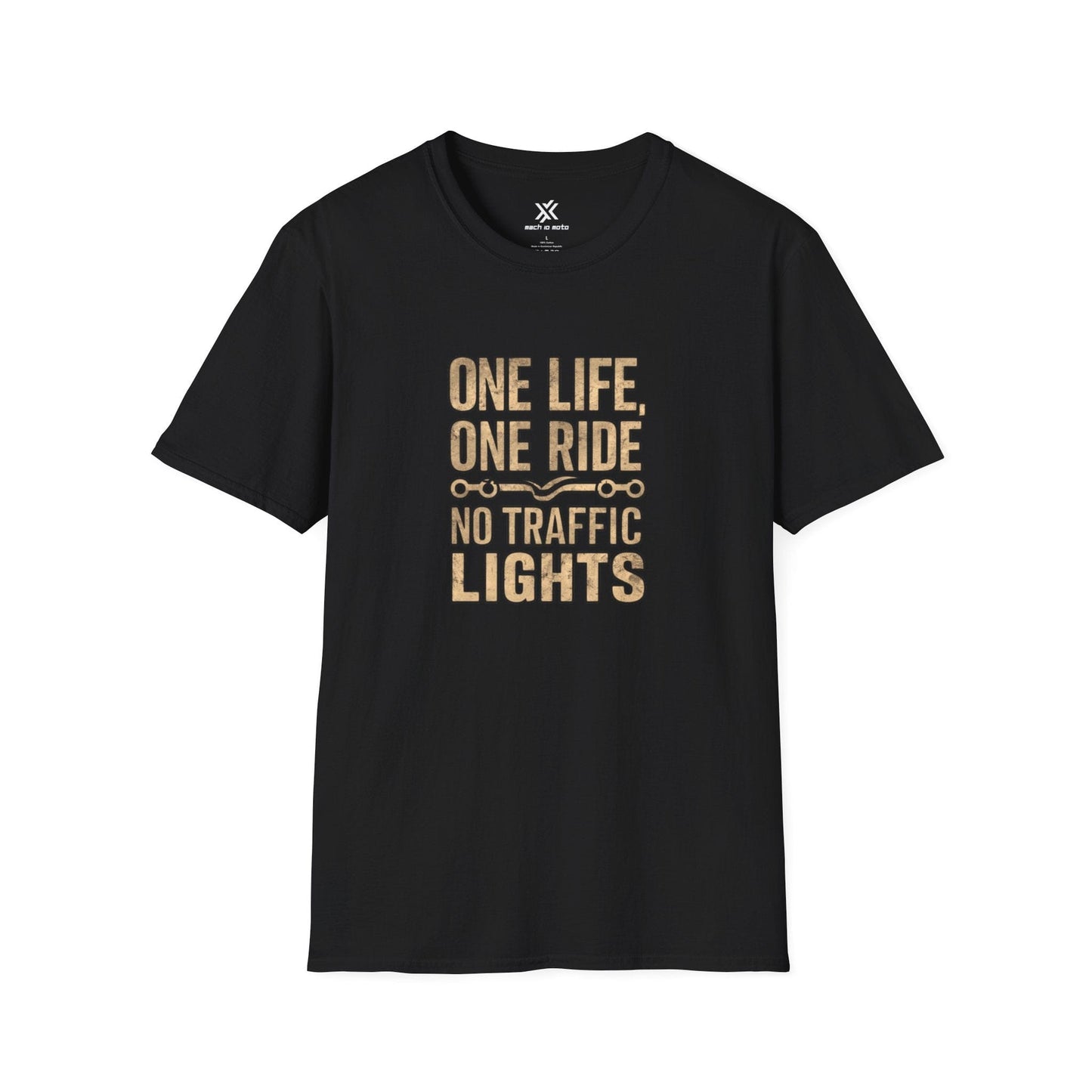 T-Shirt Black / S One life One ride No Traffic lights T-Shirt