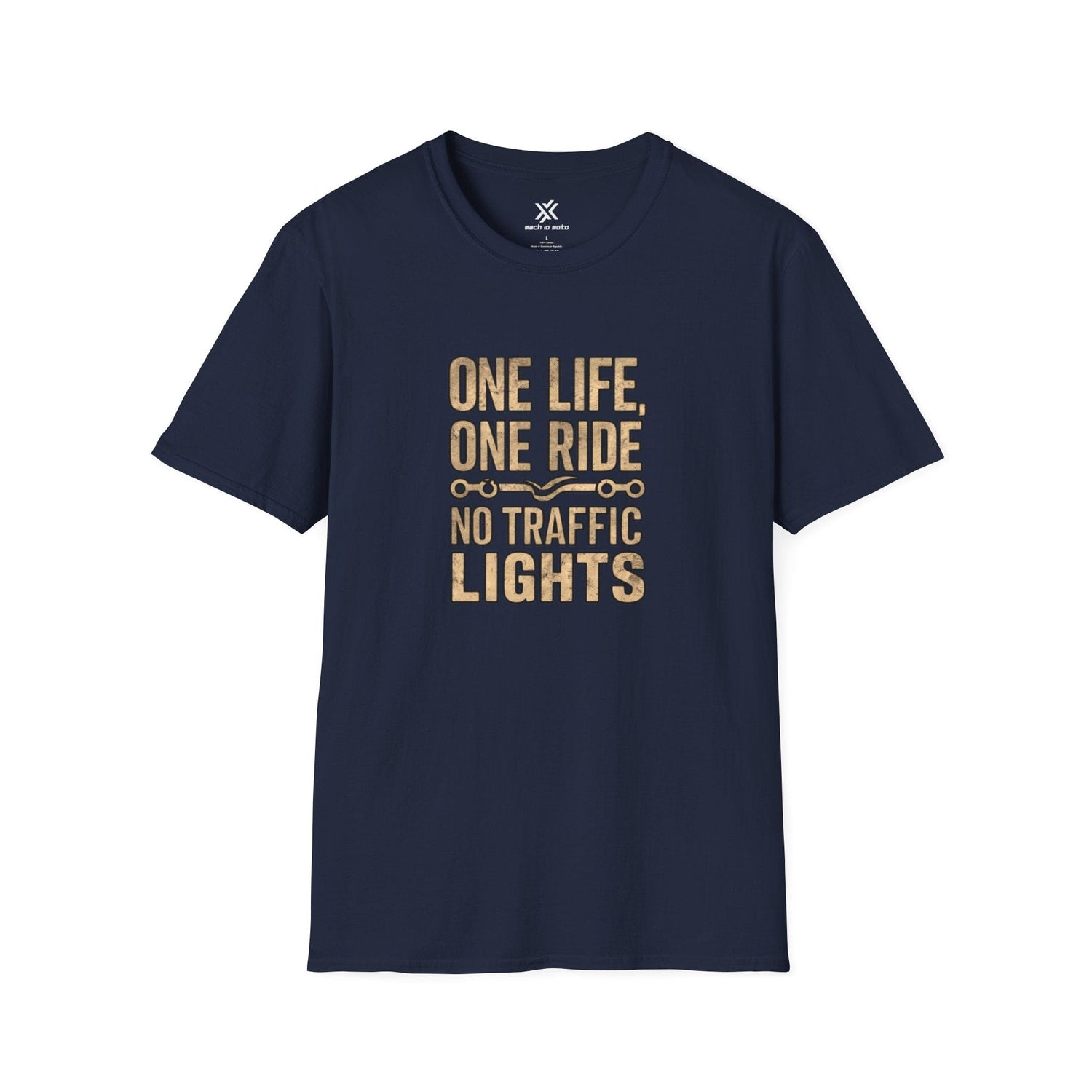 T-Shirt Navy / S One life One ride No Traffic lights T-Shirt