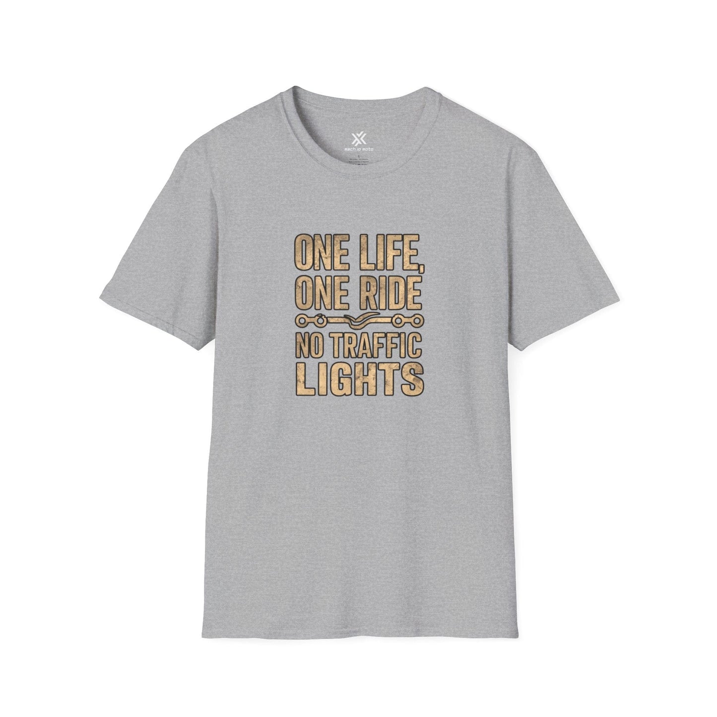 T-Shirt Sport Grey / S One life One ride No Traffic lights T-Shirt