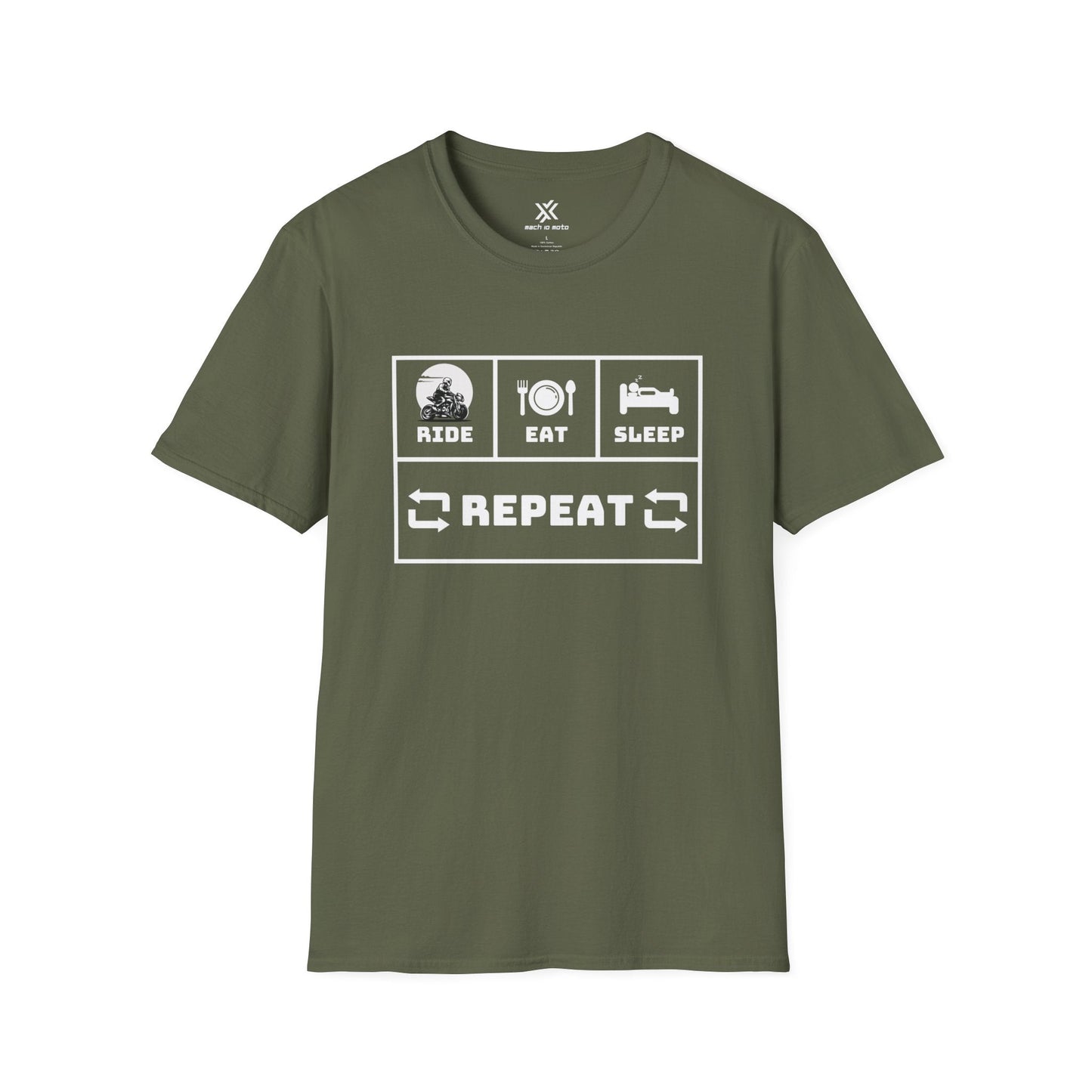 T-Shirt Military Green / S Ride Refuel Recharge T-Shirt