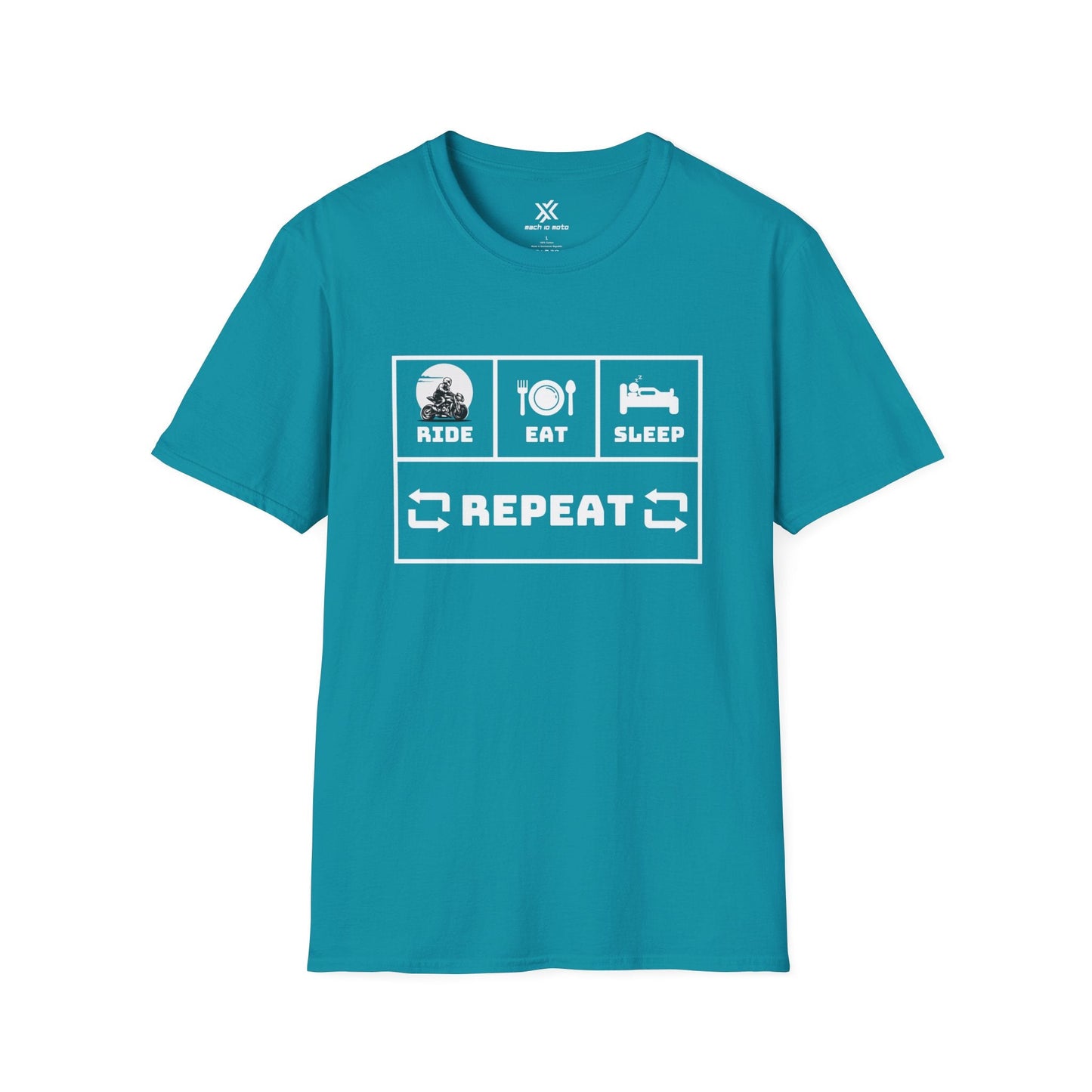 T-Shirt Tropical Blue / S Ride Refuel Recharge T-Shirt