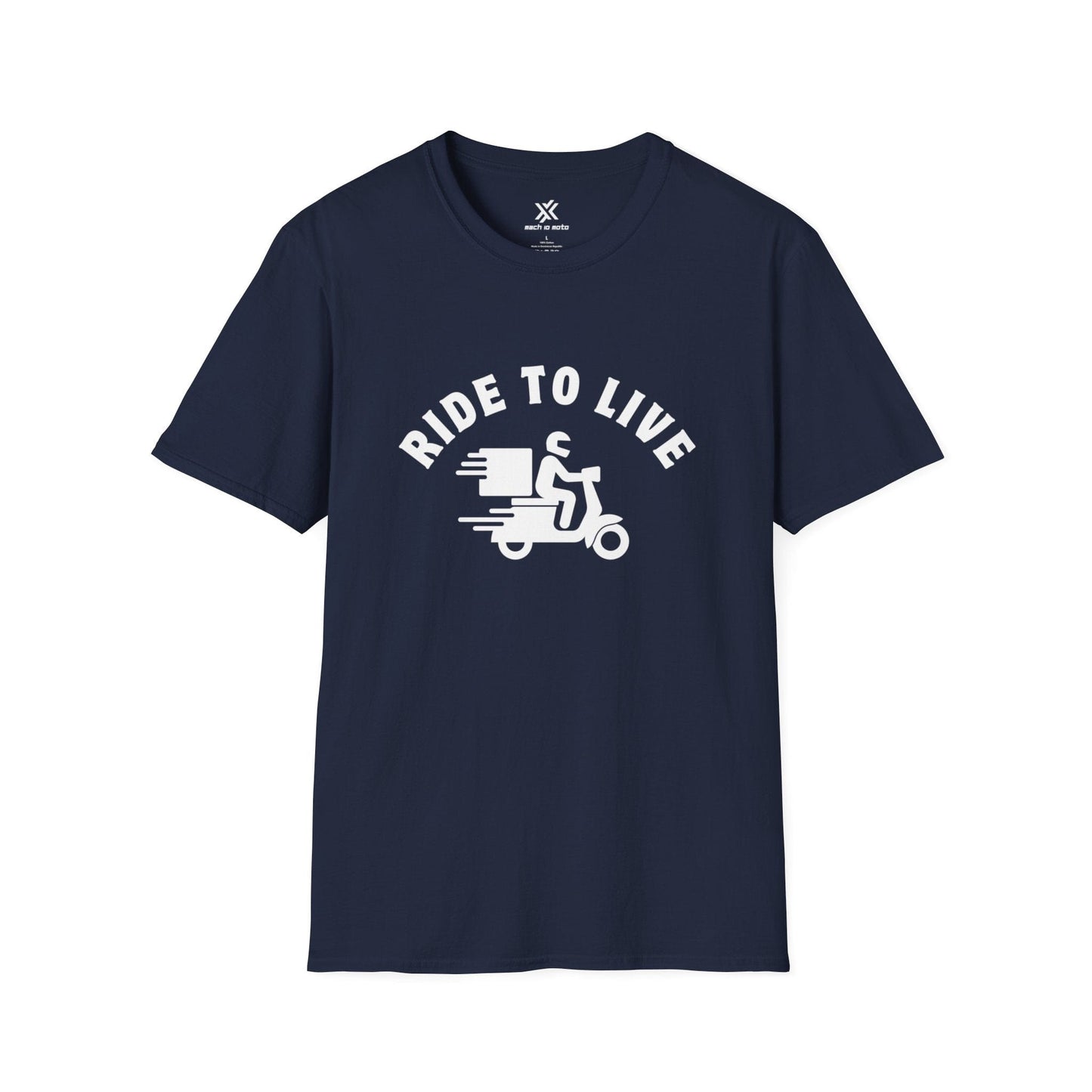 T-Shirt Navy / S Ride To Live T-Shirt