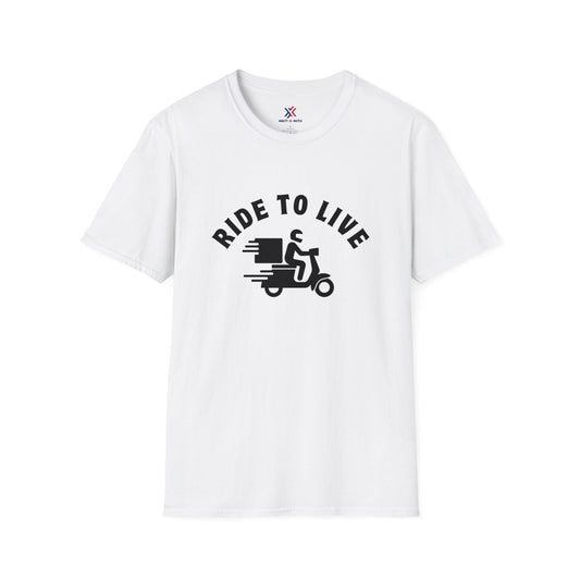 T-Shirt White / S Ride To Live T-Shirt