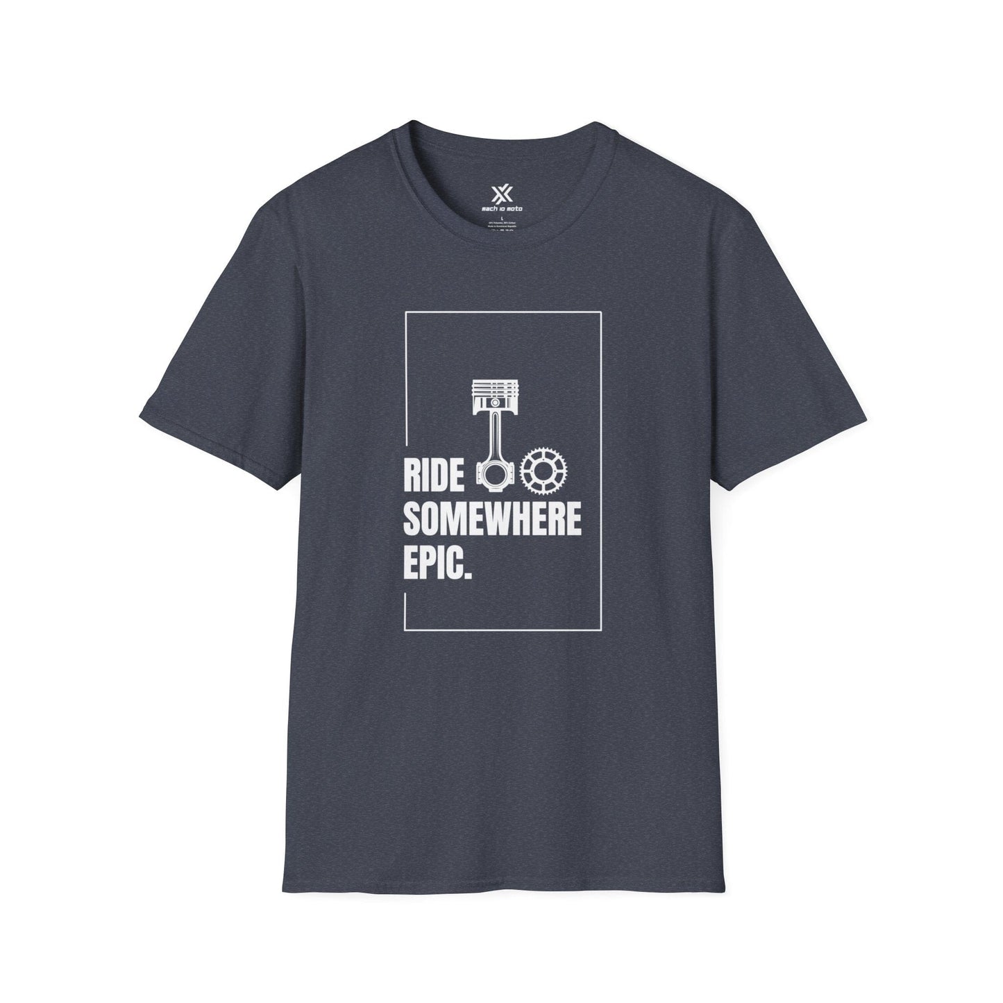 T-Shirt Heather Navy / S Ride To Somewhere Epic T-Shirt