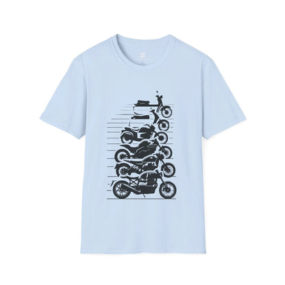 T-Shirt Light Blue / S Scooters & Motos T-Shirt