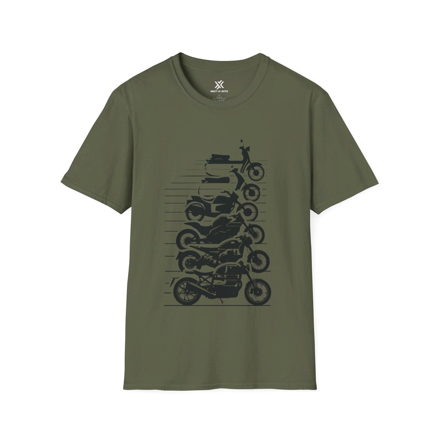 T-Shirt Military Green / S Scooters & Motos T-Shirt