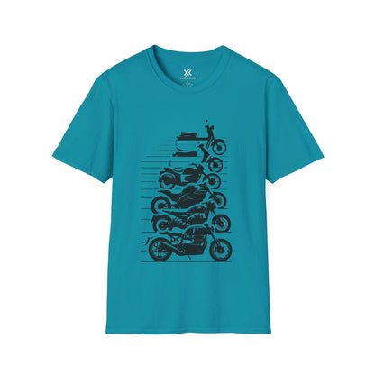 T-Shirt Tropical Blue / S Scooters & Motos T-Shirt