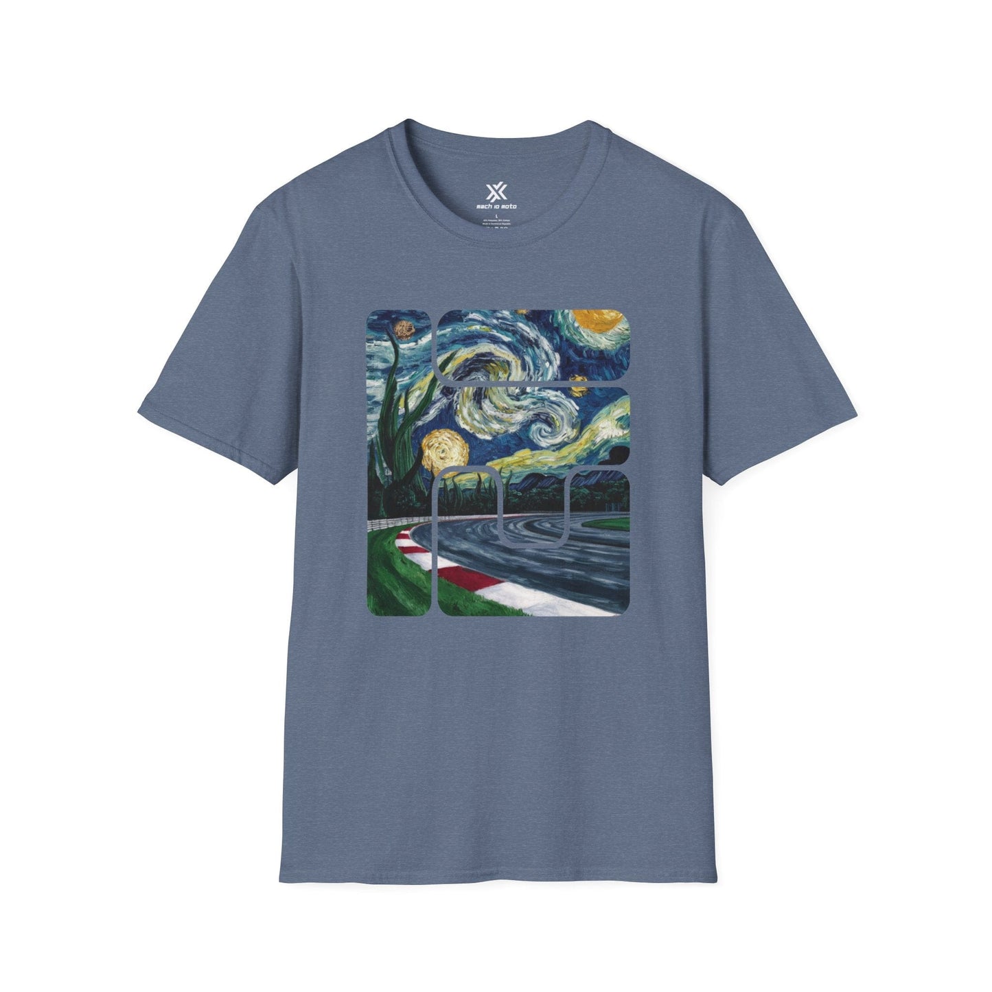 T-Shirt Heather Indigo / S Track Art T-Shirt