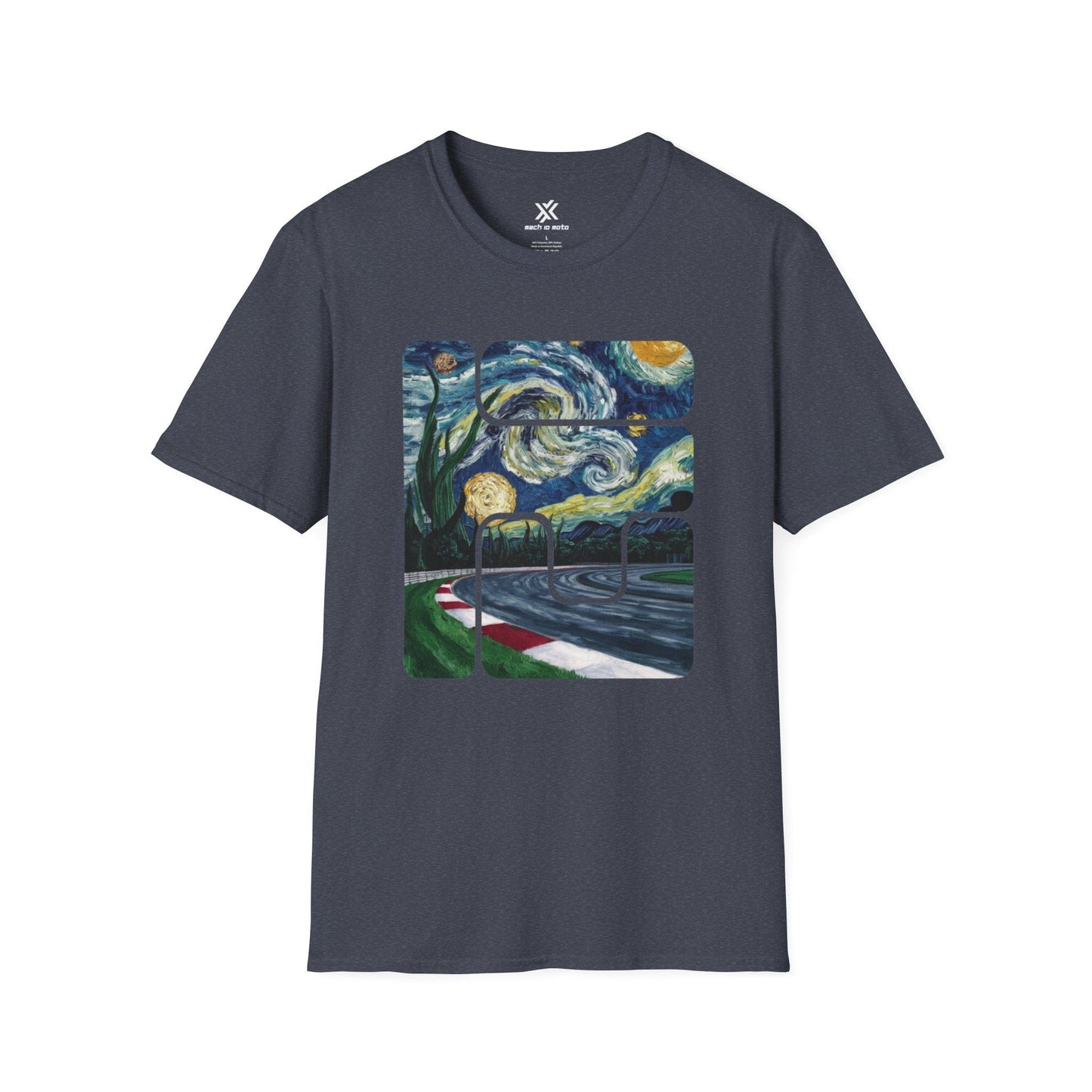 T-Shirt Heather Navy / S Track Art T-Shirt