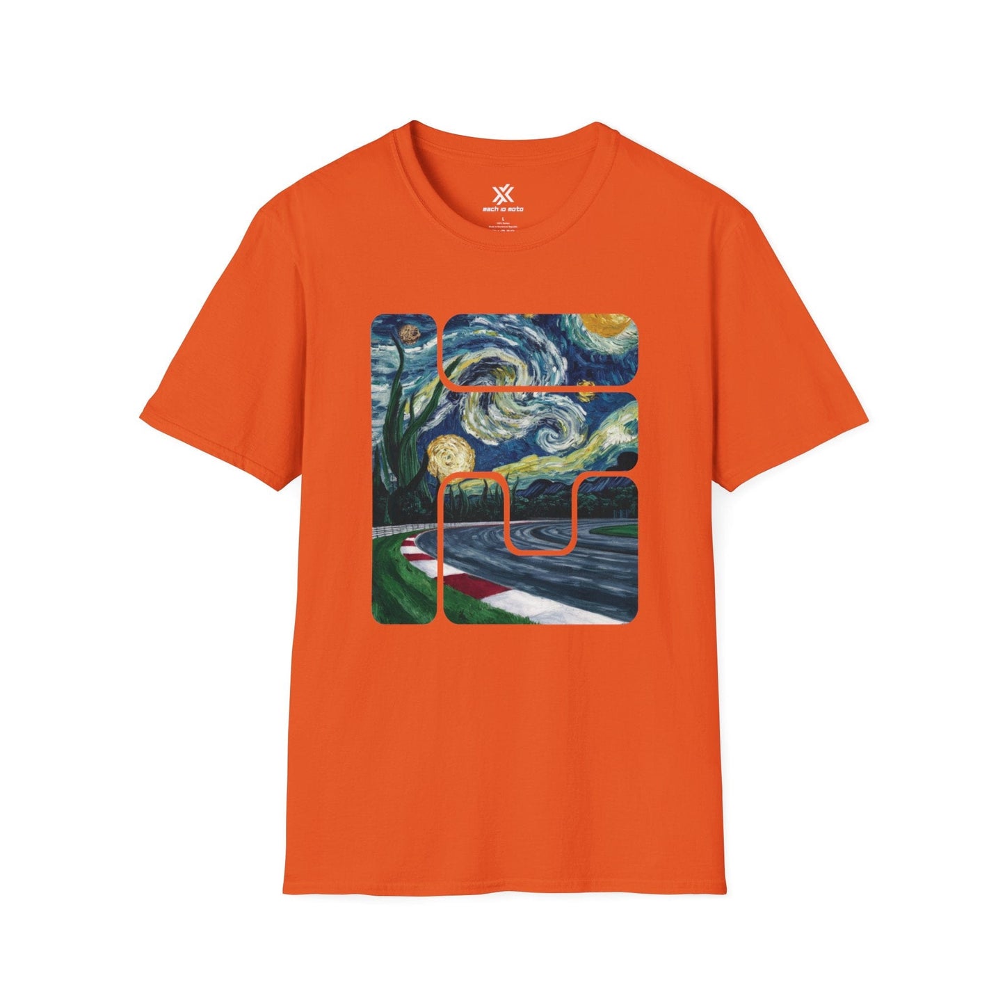 T-Shirt Orange / S Track Art T-Shirt