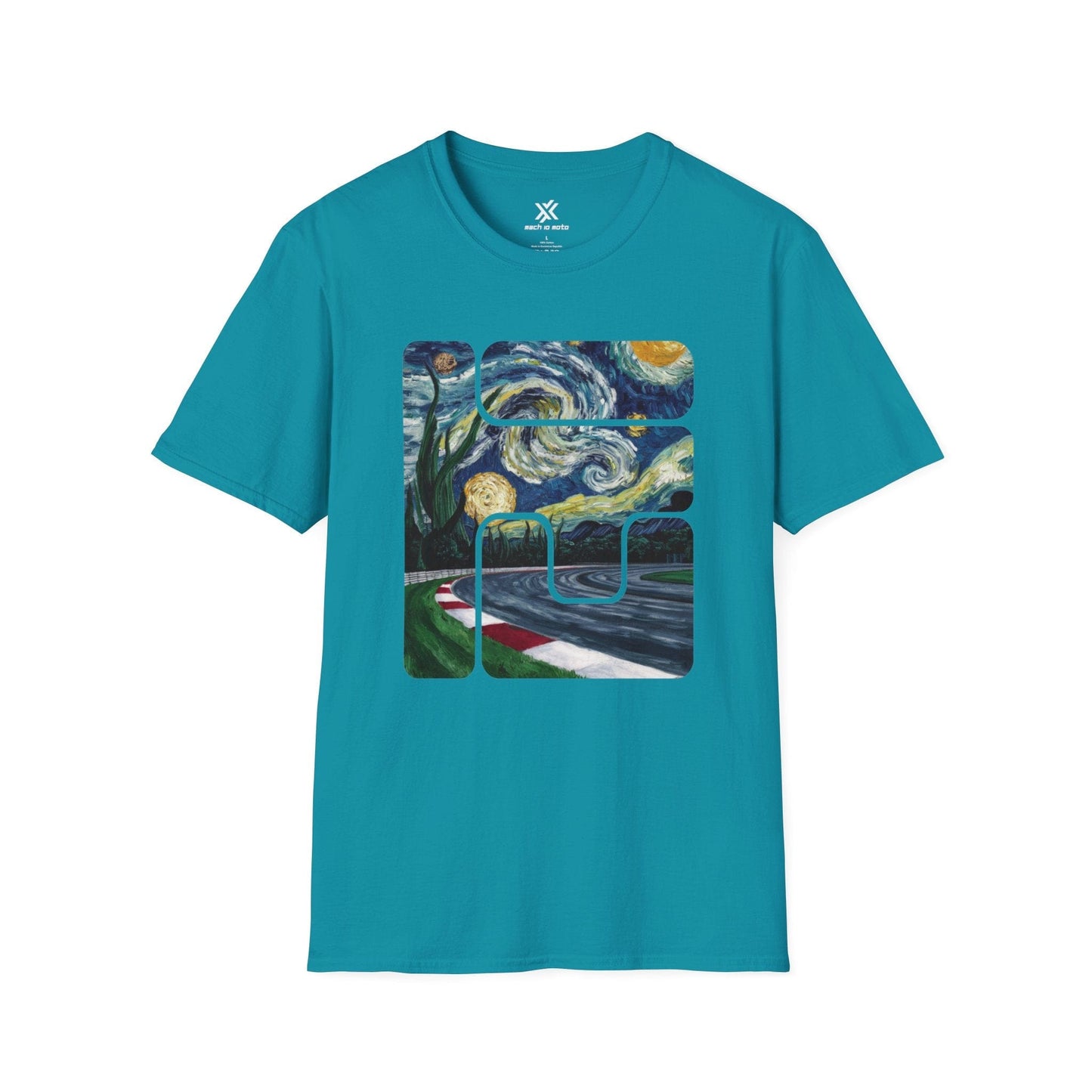 T-Shirt Tropical Blue / S Track Art T-Shirt